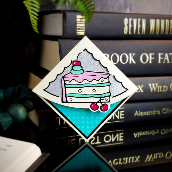 Cartoon Cake Slice Signature Corner Bookmark