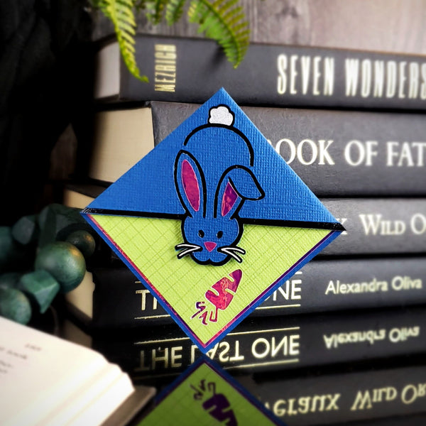 Blue Bunny Signature Corner Bookmark