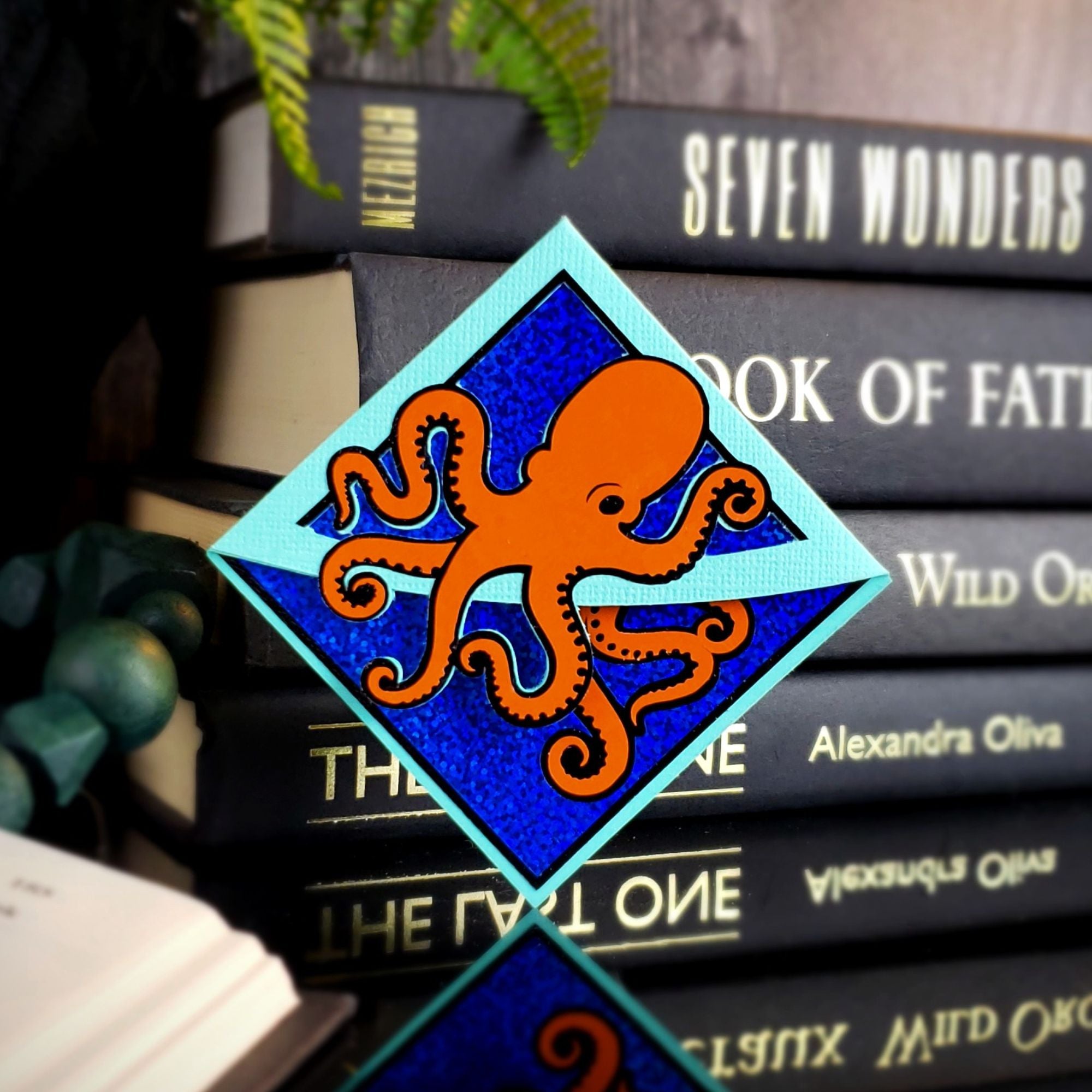 Octopus Paper Corner Bookmark