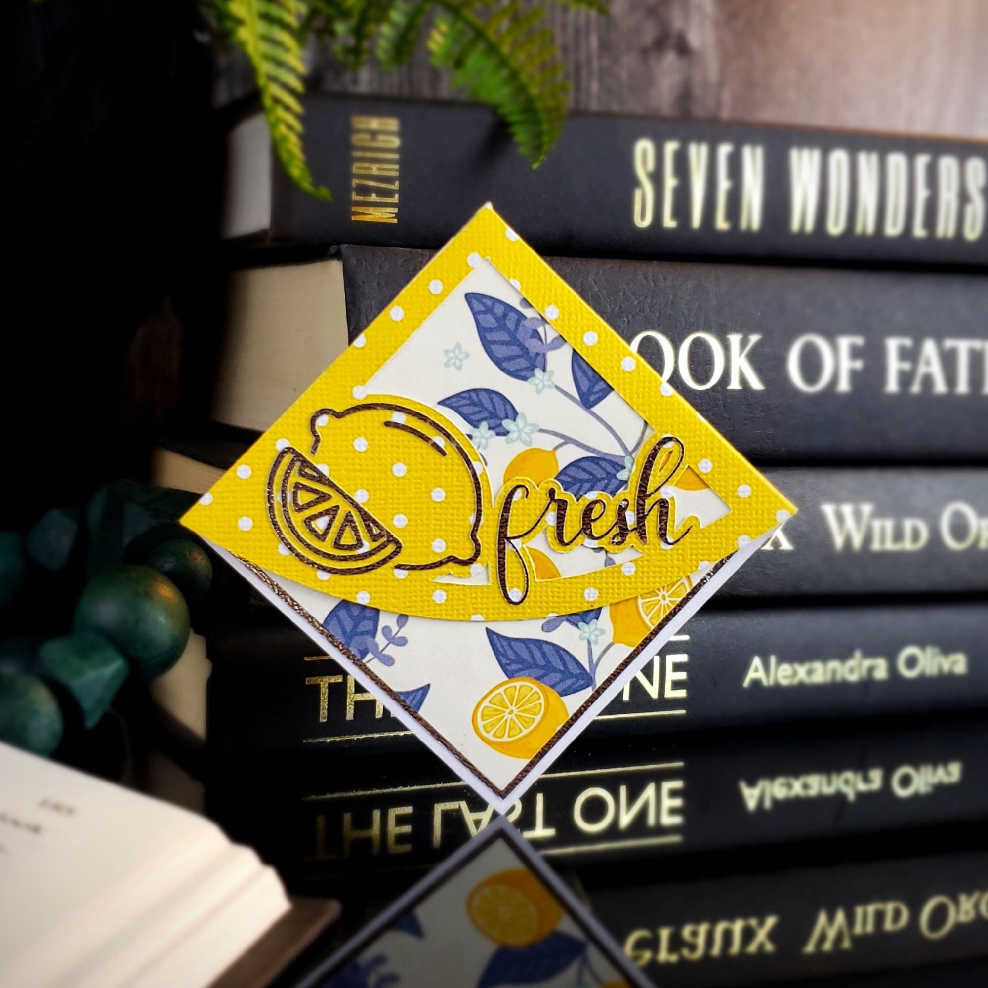 Lemon Fresh Signature Corner Bookmark