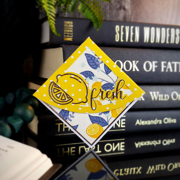 Lemon Fresh Signature Corner Bookmark