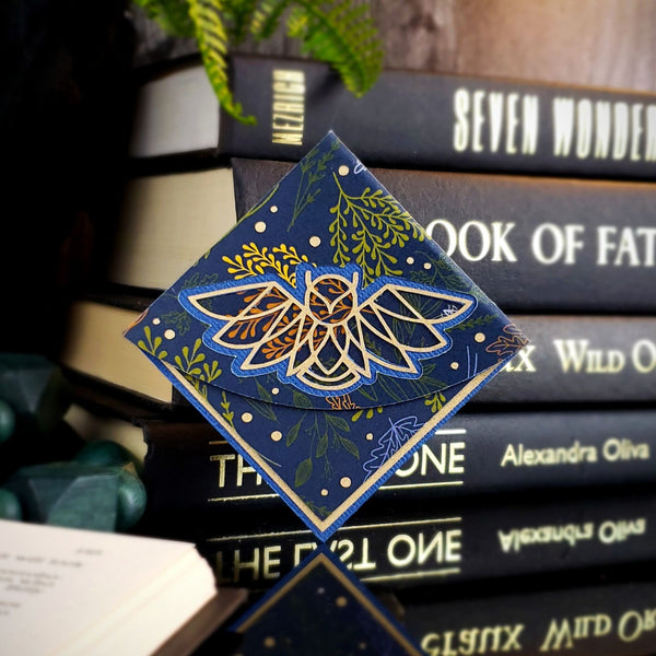 Geo Owl Deluxe Corner Bookmark