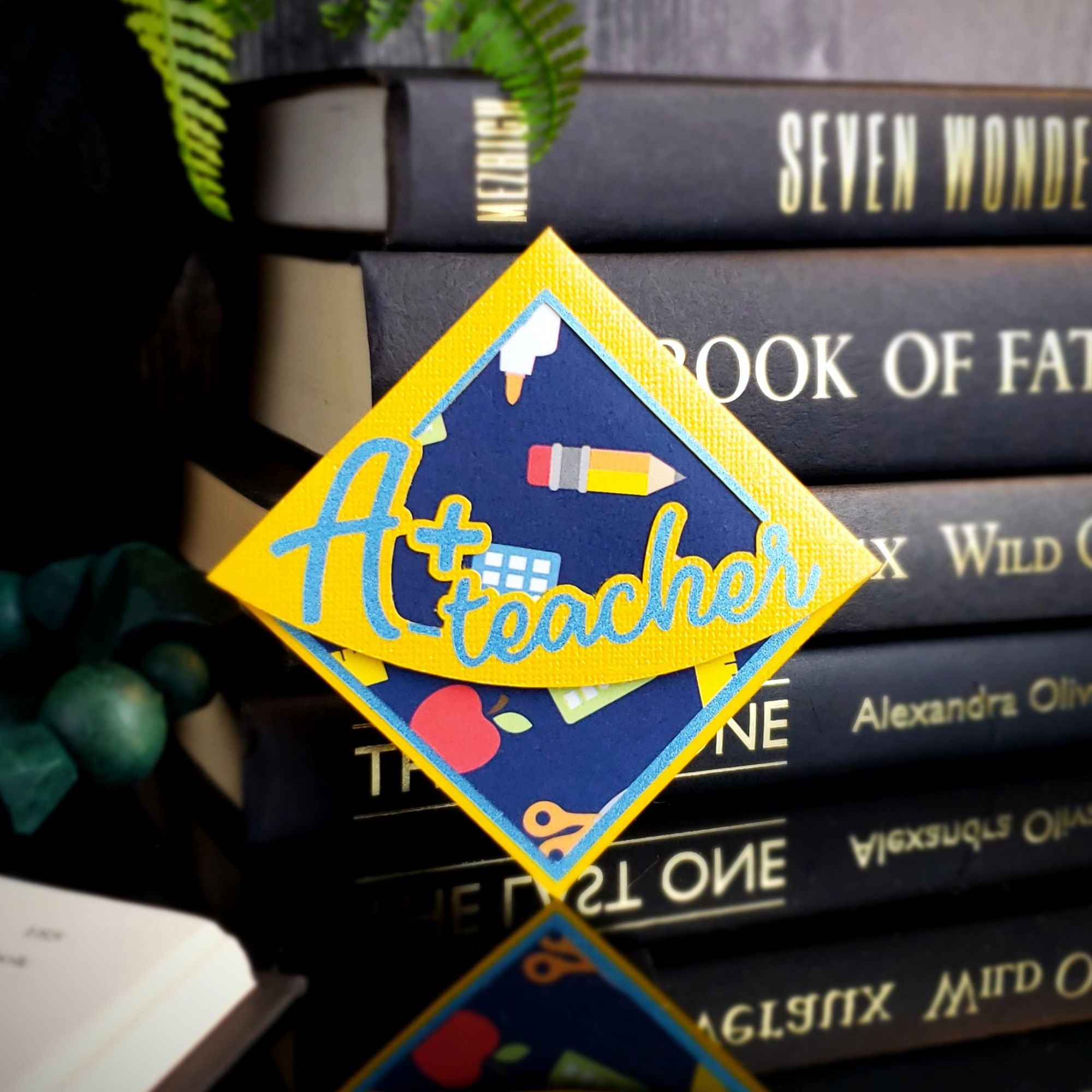 A+ Teacher Signature Corner Bookmark