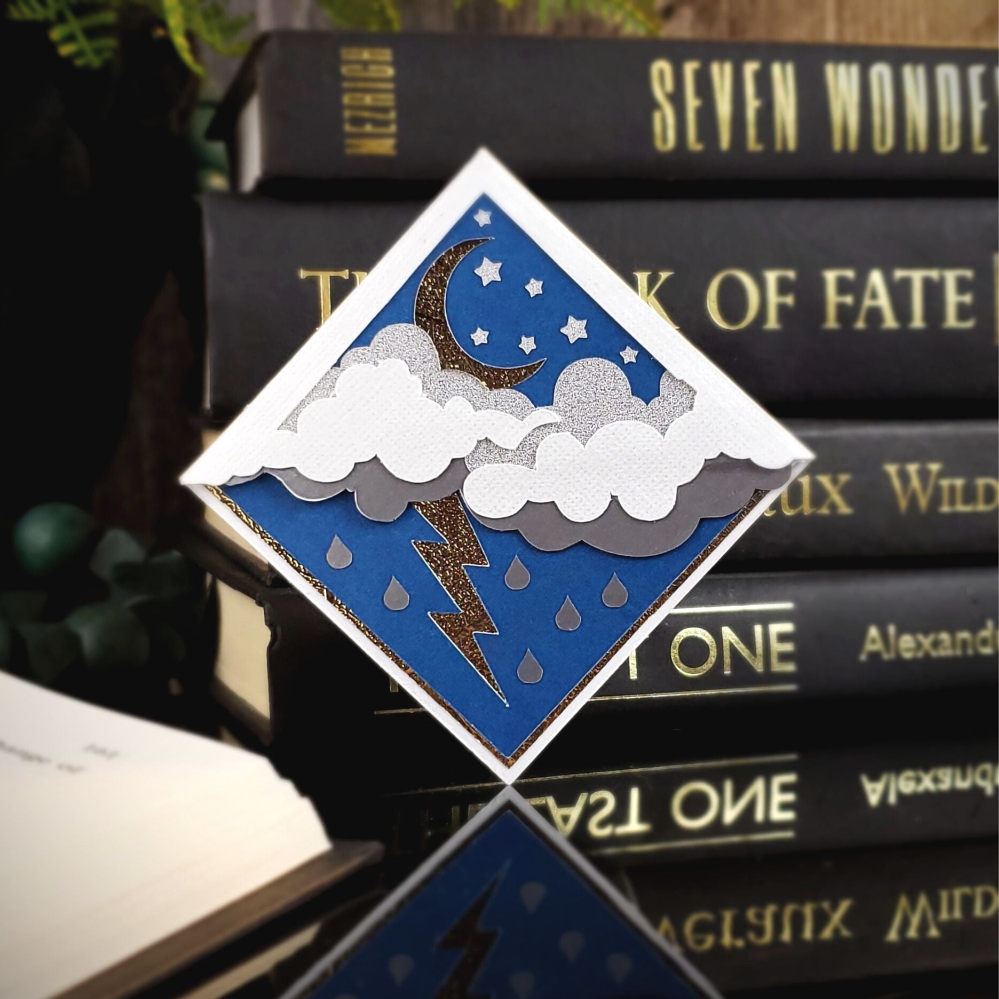 Stormy Skies Signature Corner Bookmark