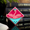 Pink Flamingo Signature Corner Bookmark