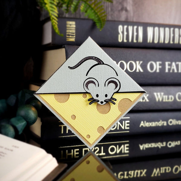 Mouse Cheese Signature Corner Bookmark