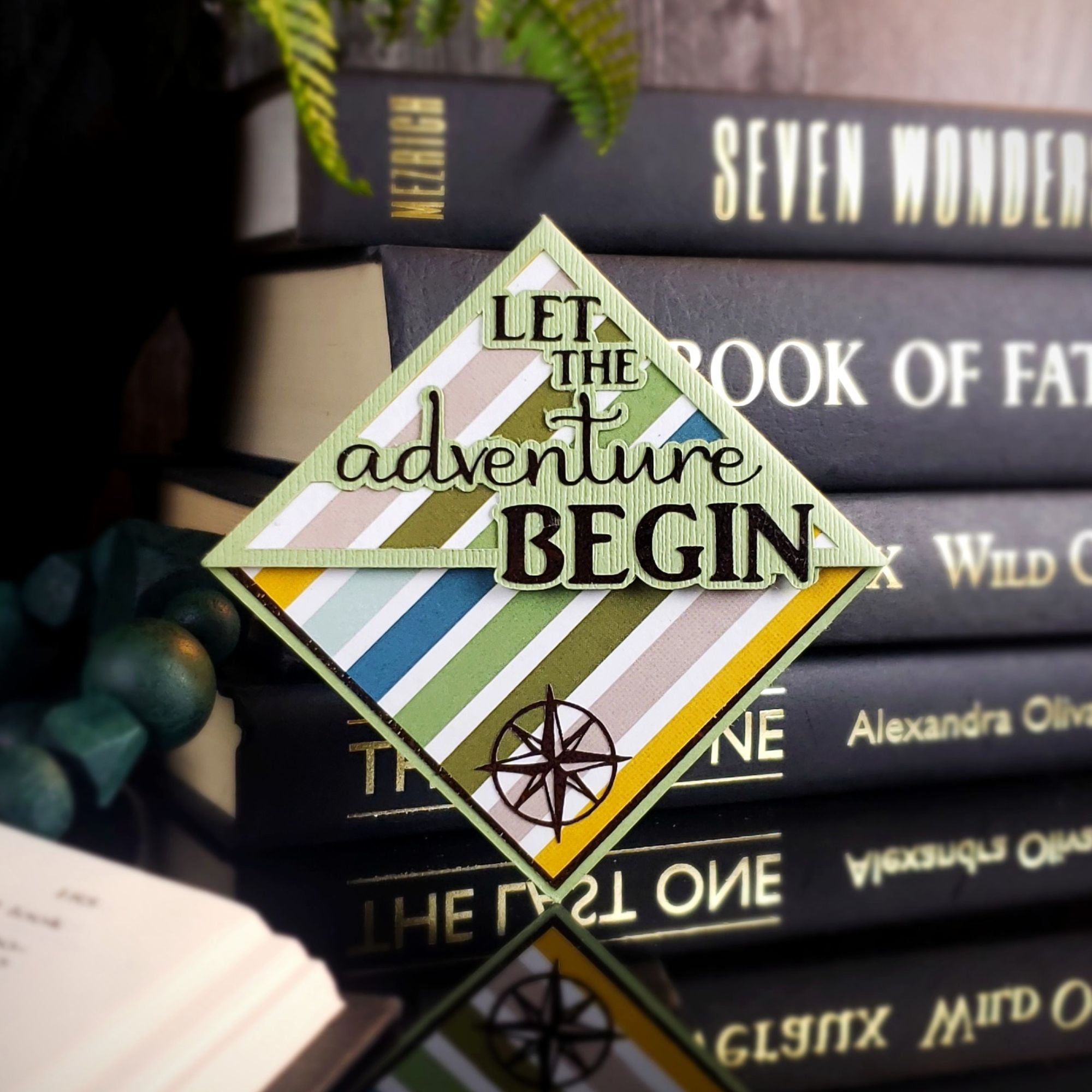 Adventure Begins Signature Corner Bookmark