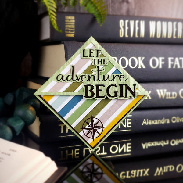 Adventure Begins Signature Corner Bookmark