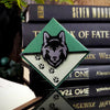 Green Wolf Signature Corner Bookmark