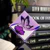 Purple Butterfly Poppy Signature Corner Bookmark