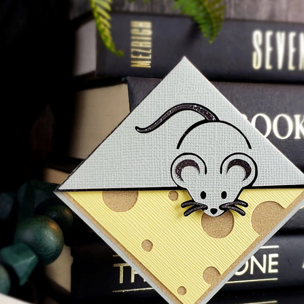 Mouse Cheese Signature Corner Bookmark