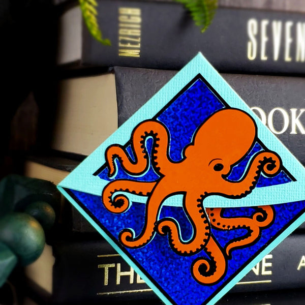 Octopus Paper Corner Bookmark
