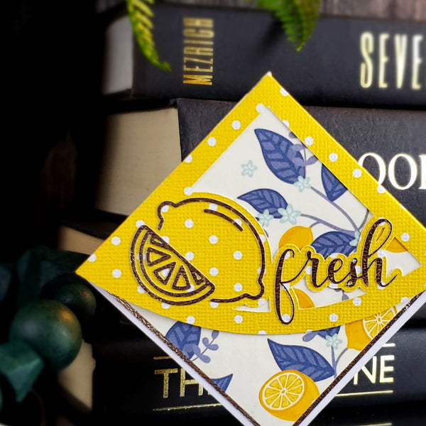 Lemon Fresh Signature Corner Bookmark
