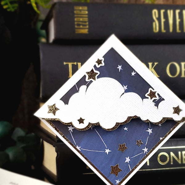Night Sky Stars Signature Corner Bookmark
