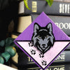 Purple Wolf Signature Corner Bookmark