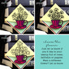 Teacup Flowers Signature Corner Bookmark