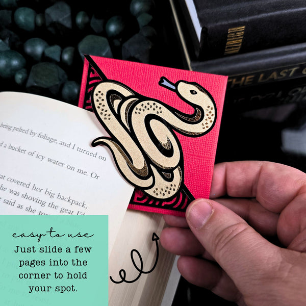 New Year of the Snake Signature Corner Bookmark