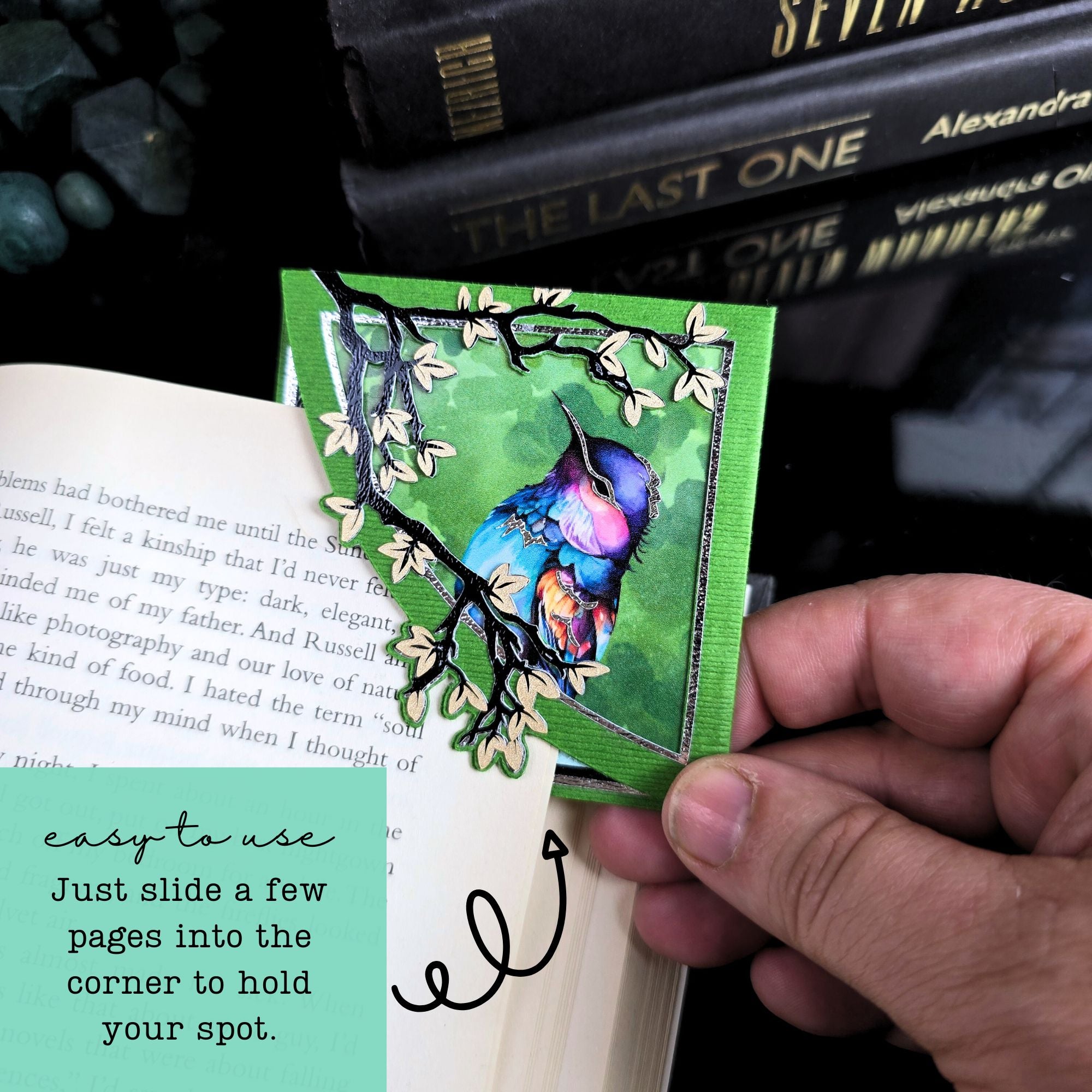 Enchanted Songbird Deluxe Corner Bookmark