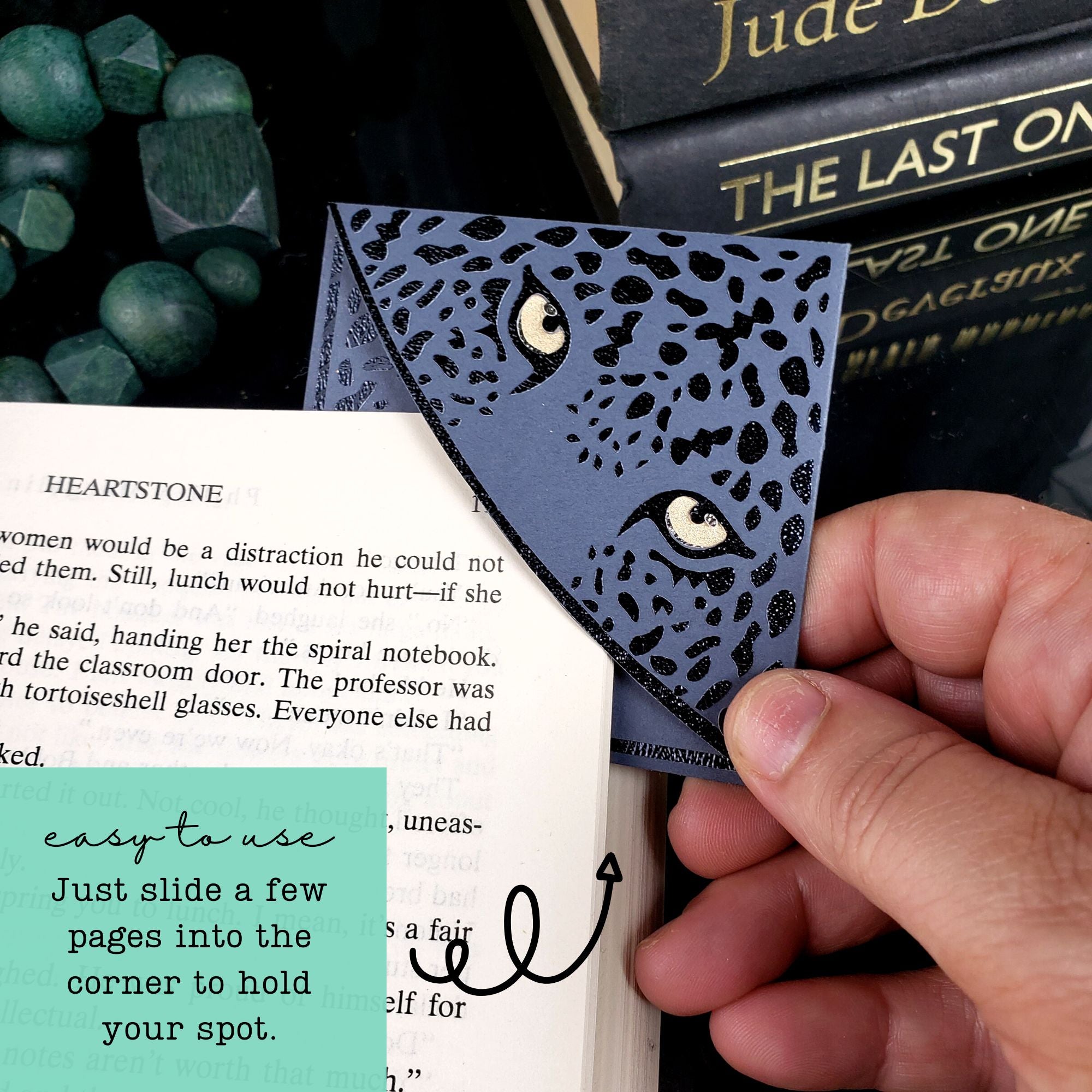 Jaguar Eyes Paper Corner Bookmark