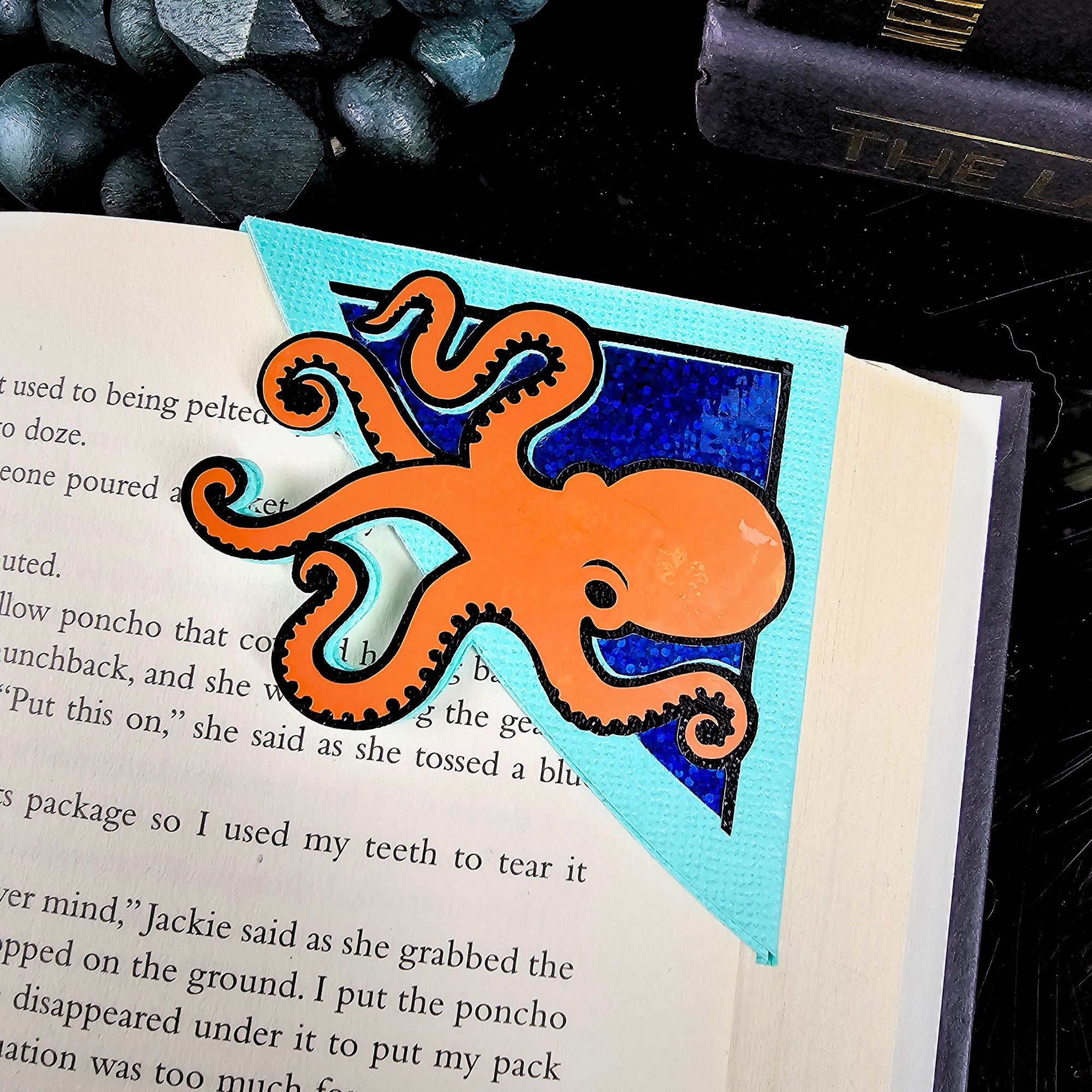 Octopus Paper Corner Bookmark