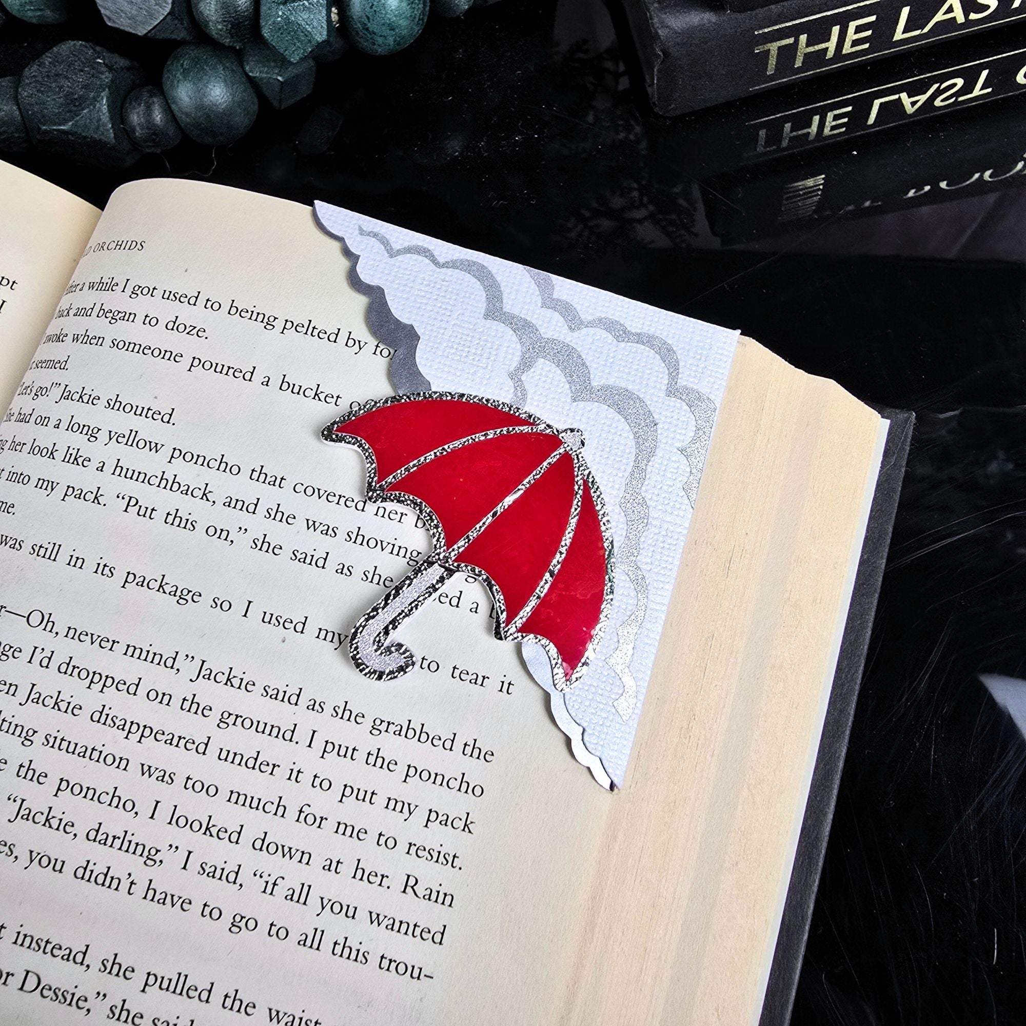 Rainy Days Signature Corner Bookmark