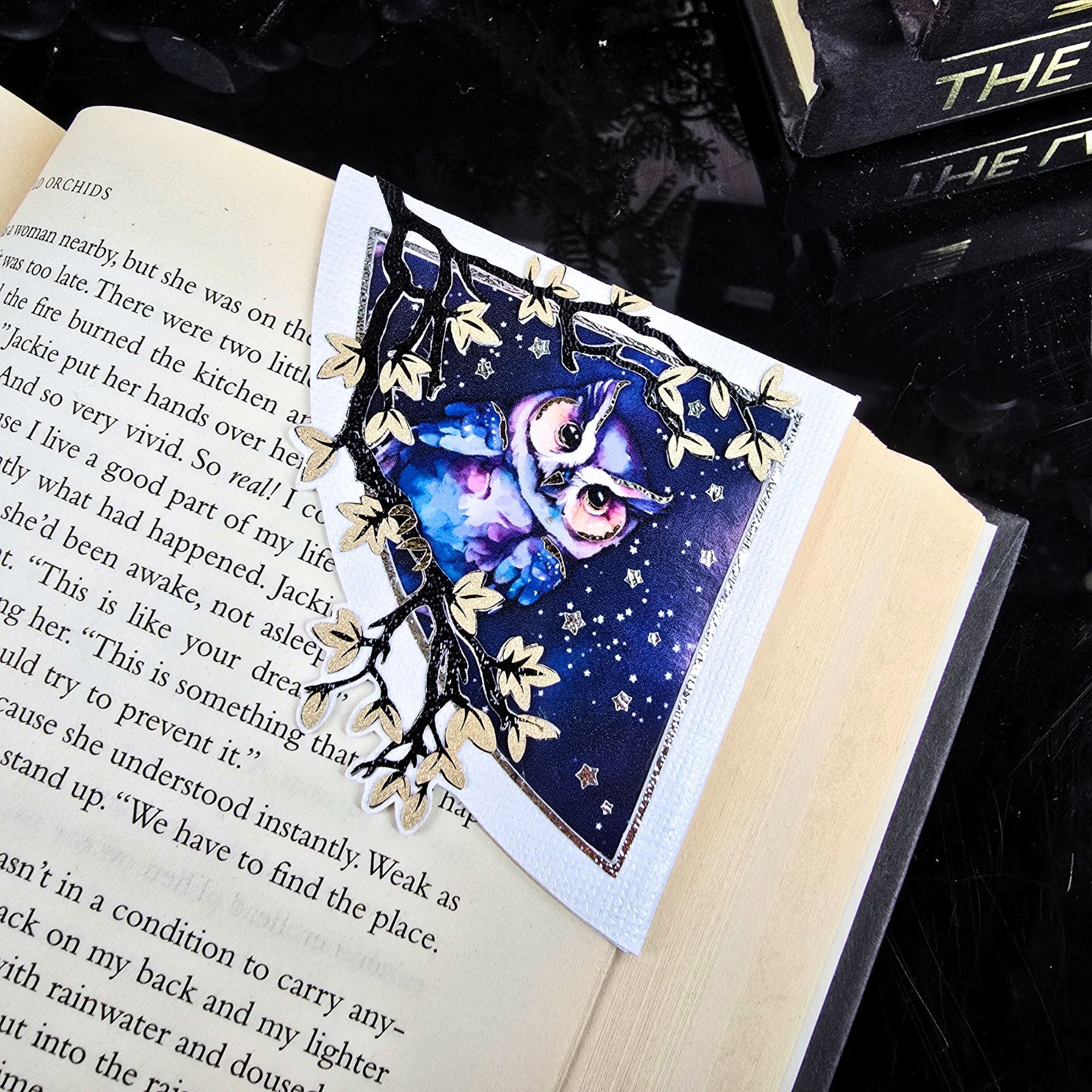 Enchanted Owl Deluxe Corner Bookmark