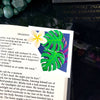 Monstera Plumeria Paper Corner Bookmark