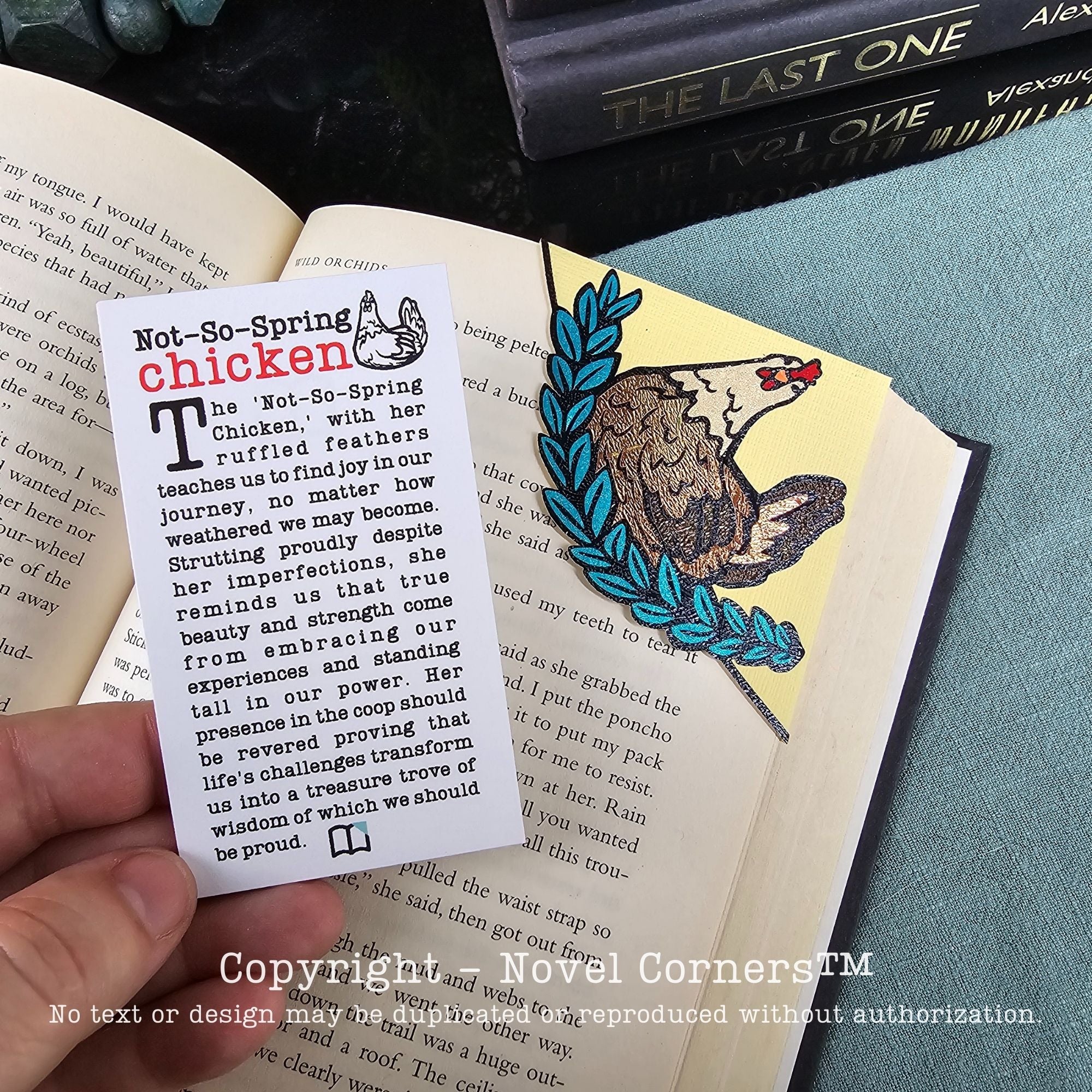 Not-So-Spring Chicken Signature Bookmark + Card Gift Set