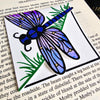 Blue Dragonfly Signature Corner Bookmark