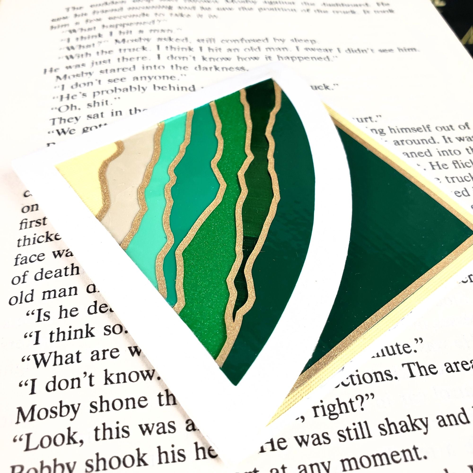 Green Mountains Signature Corner Bookmark