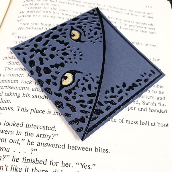 Jaguar Eyes Deluxe Corner Bookmark