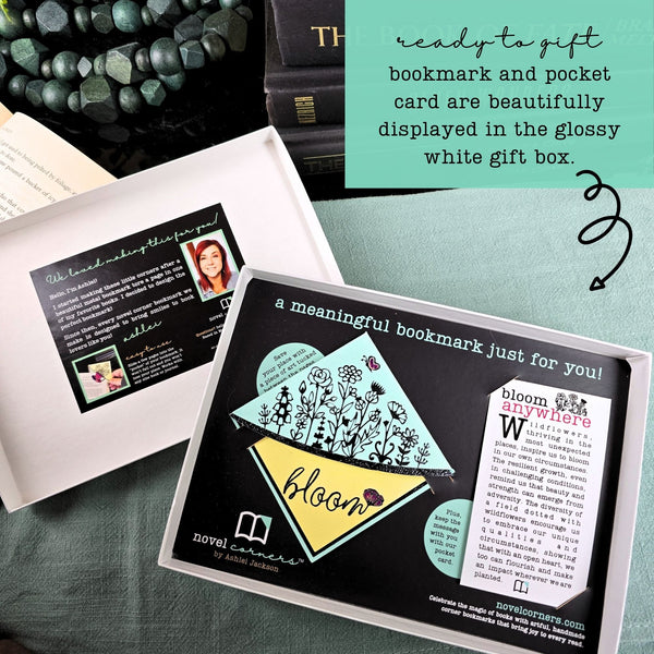 Bloom Anywhere Deluxe Bookmark + Card Gift Set