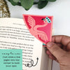 Dare to Be Different Flamingo Signature Bookmark + Card Gift Set