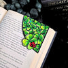 Stained Glass Clover Deluxe Handmade Corner Bookmark