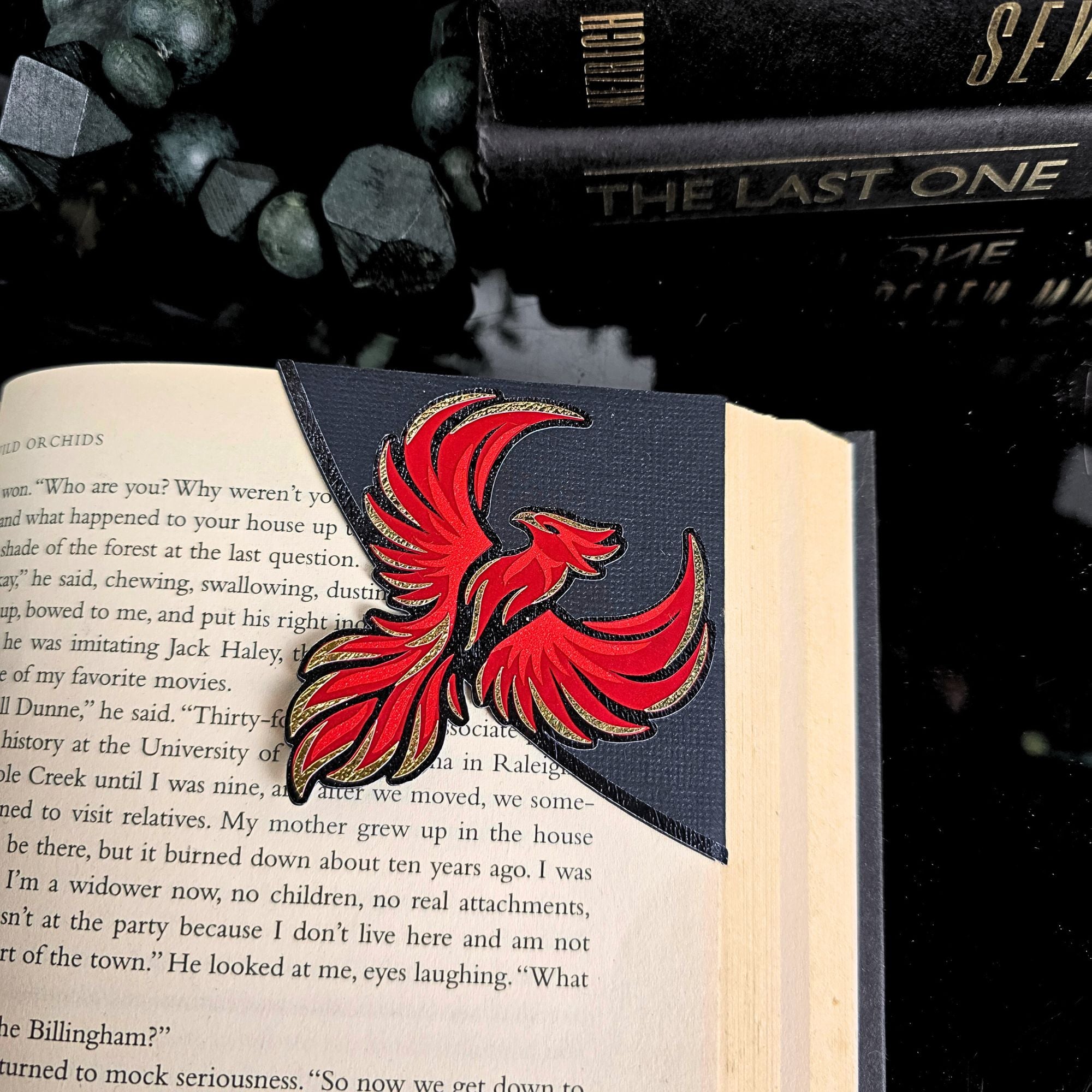 Phoenix Rising Deluxe Corner Bookmark