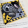 Gas Mask Signature Corner Bookmark