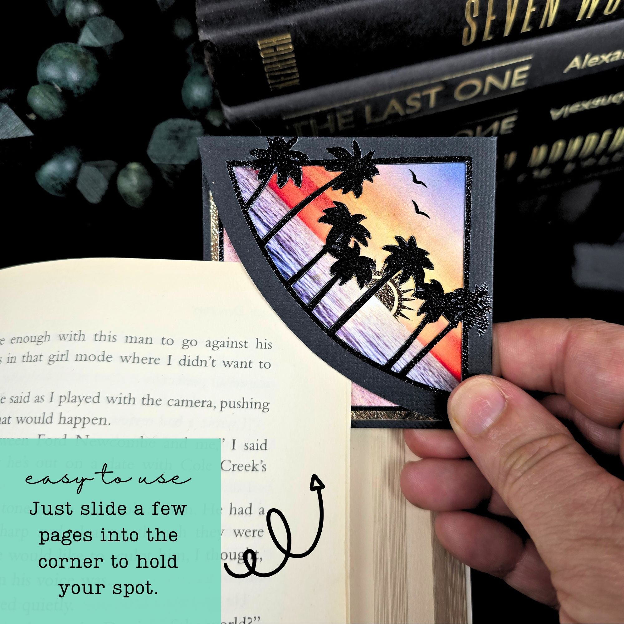 Beach Sunset Deluxe Corner Bookmark