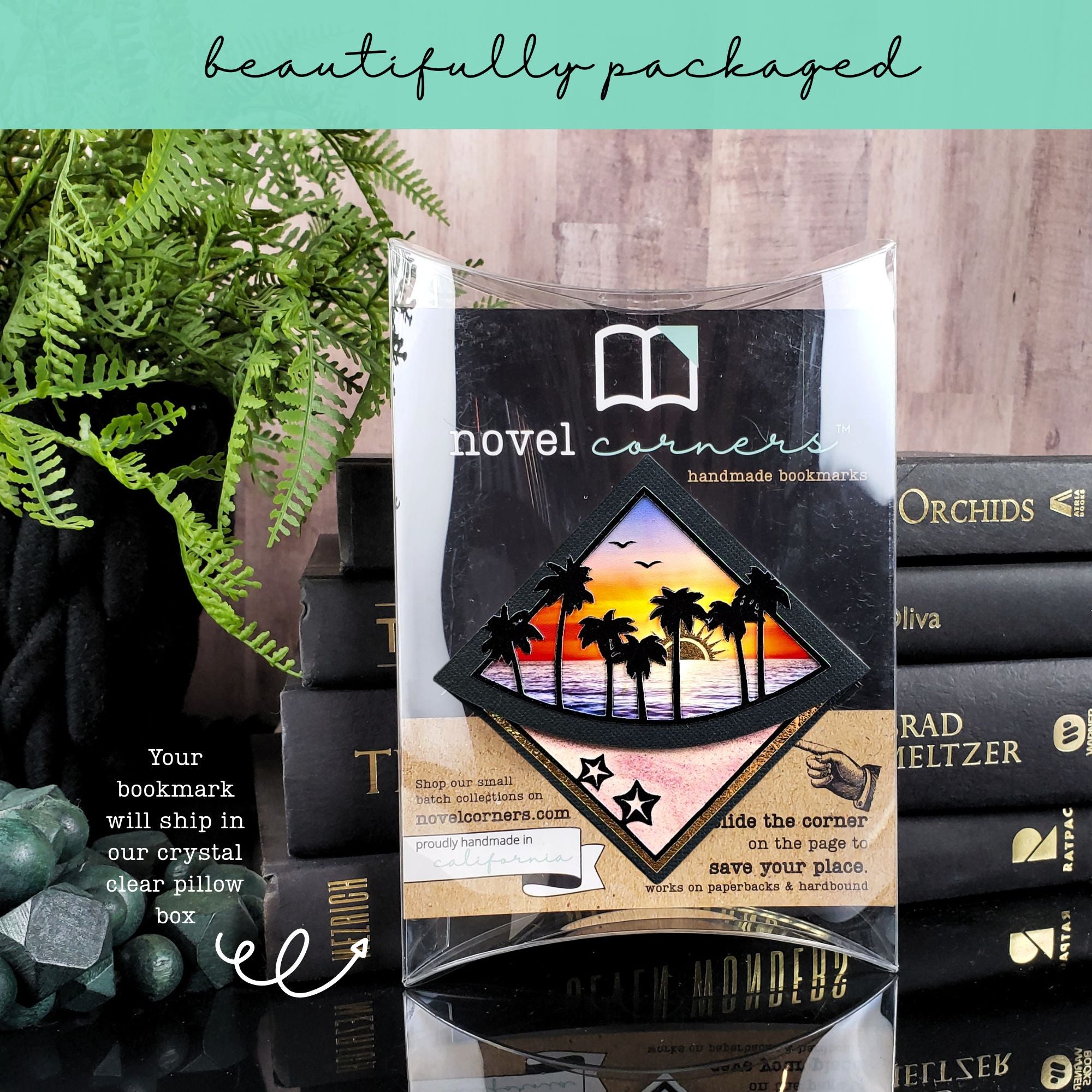 Beach Sunset Deluxe Corner Bookmark