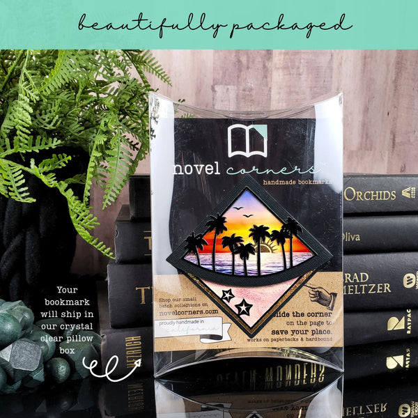 Beach Sunset Deluxe Corner Bookmark