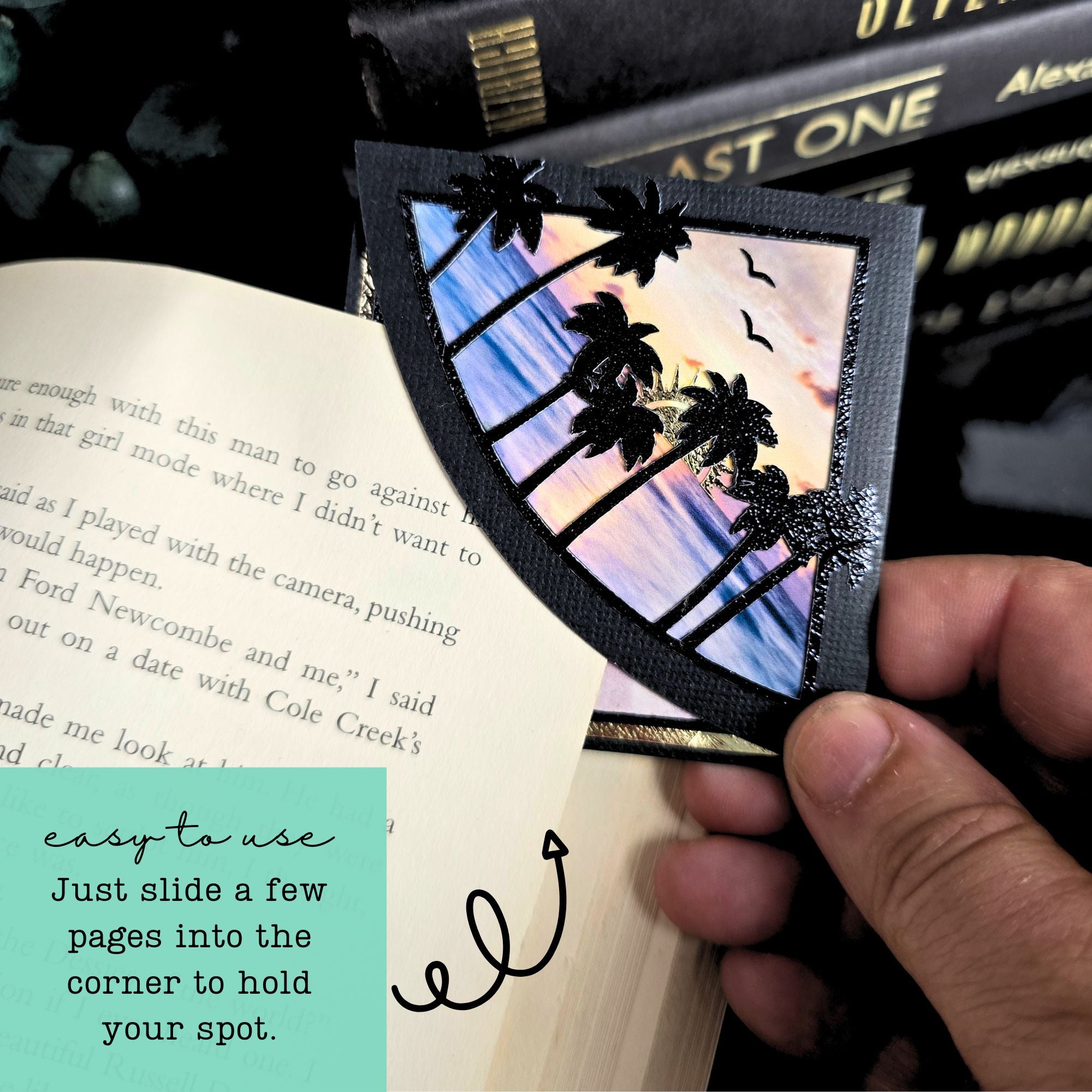 Beach Sunrise Deluxe Corner Bookmark