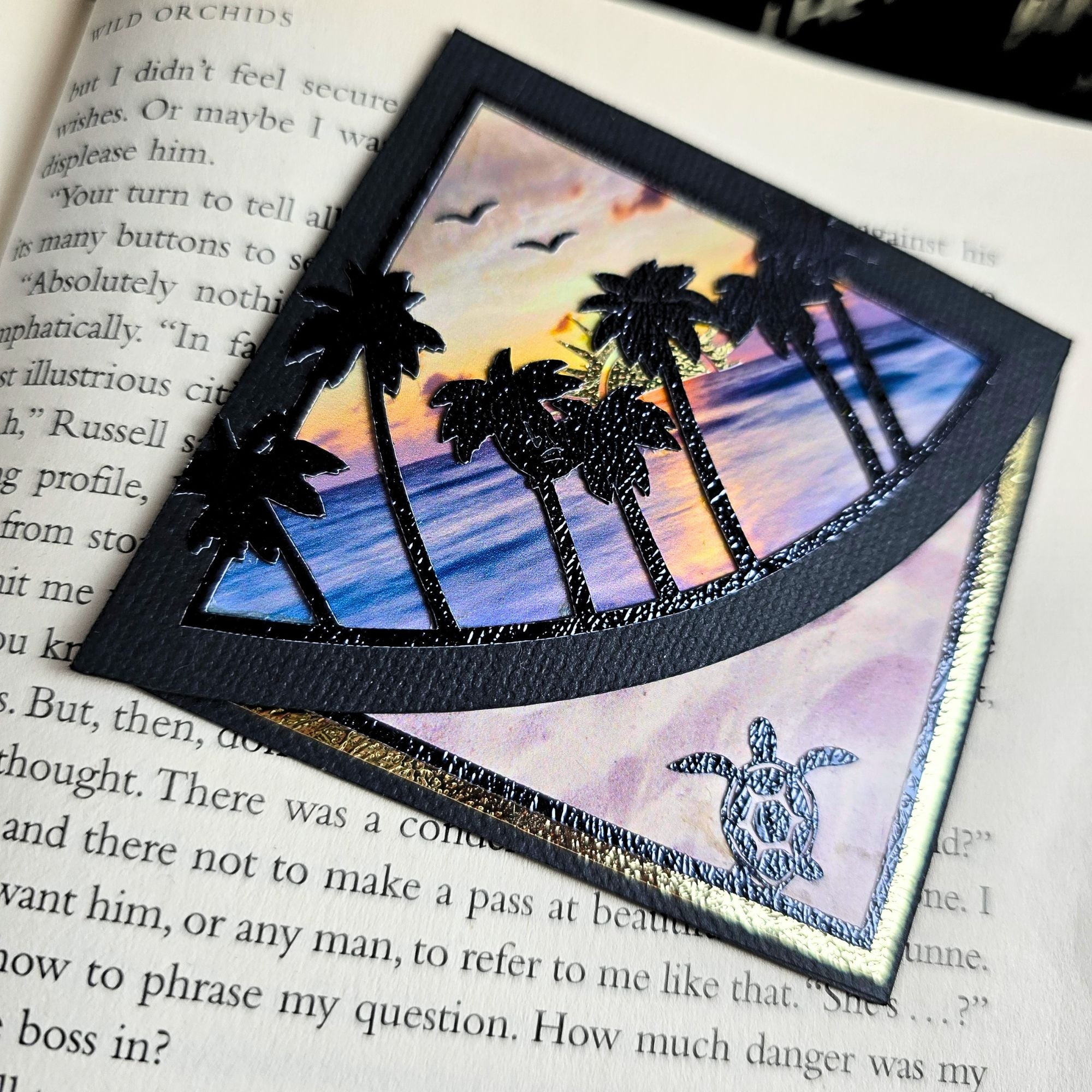 Beach Sunrise Deluxe Corner Bookmark