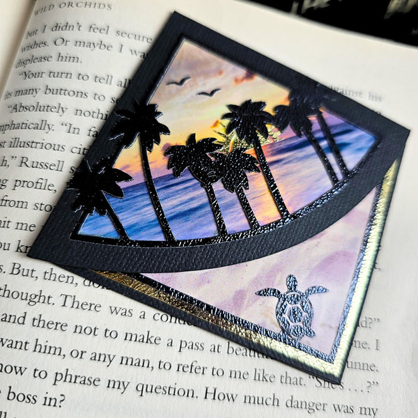 Beach Sunrise Deluxe Corner Bookmark