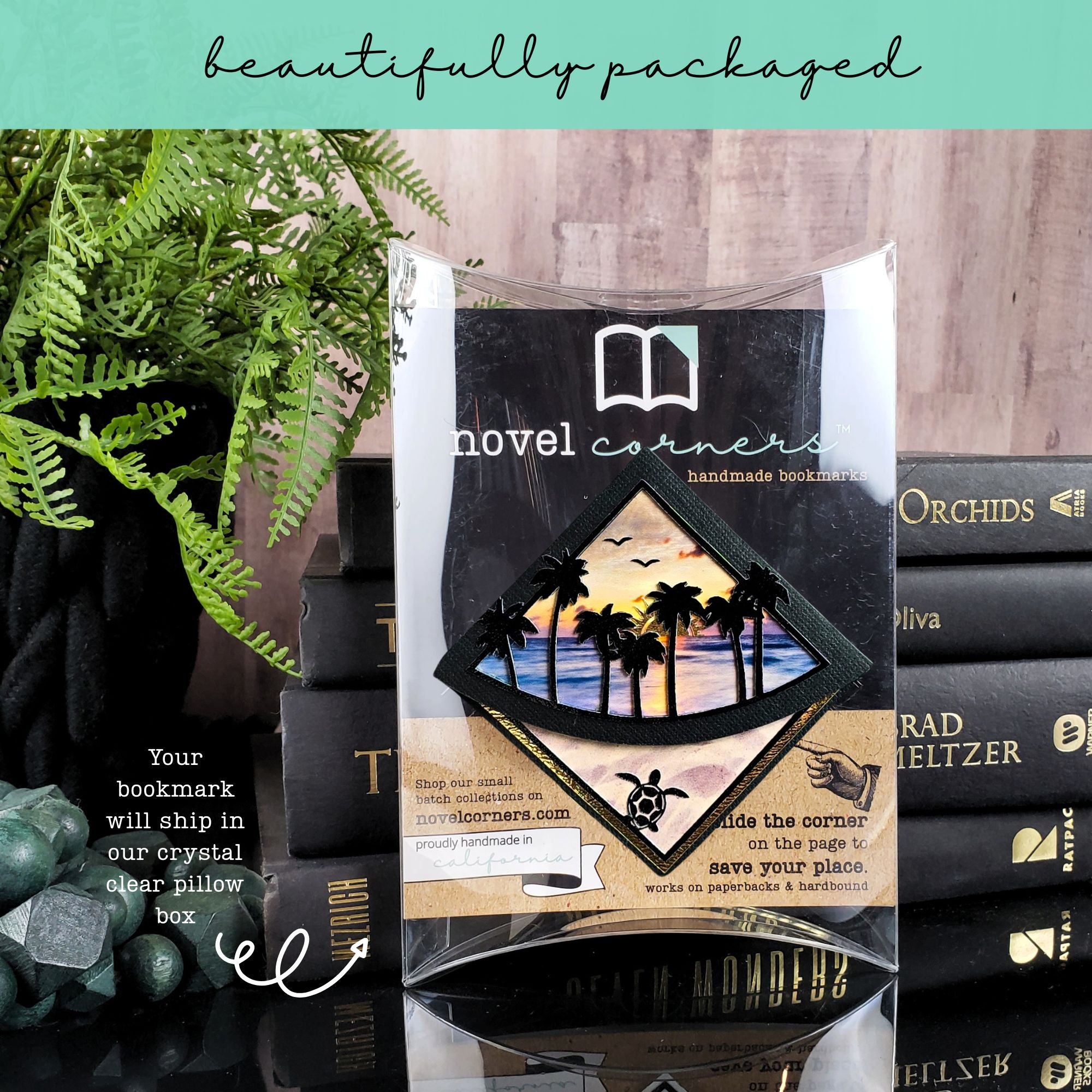 Beach Sunrise Deluxe Corner Bookmark
