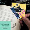 Do Not Disturb Kitty Deluxe Handmade Corner Bookmark