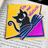 Do Not Disturb Kitty Deluxe Handmade Corner Bookmark
