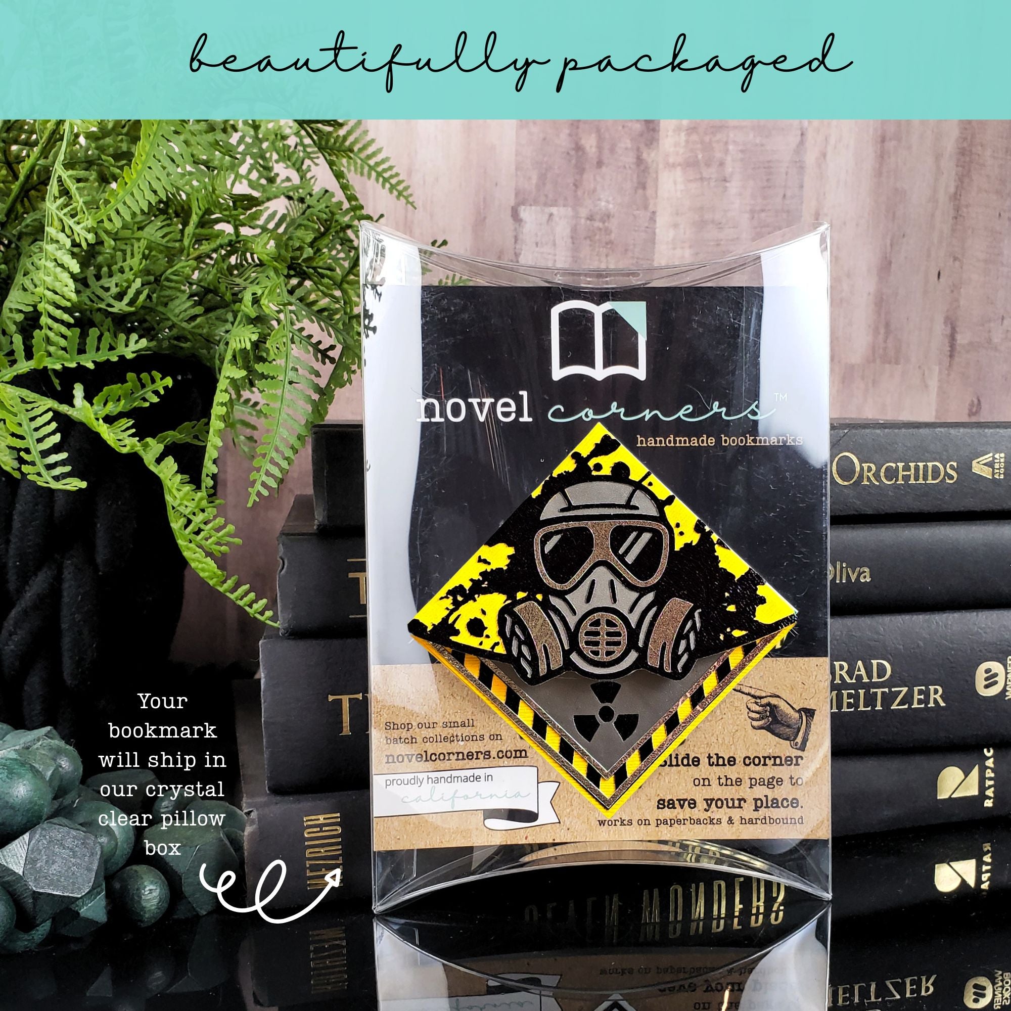 Gas Mask Deluxe Corner Bookmark