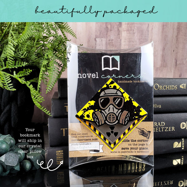 Gas Mask Deluxe Corner Bookmark