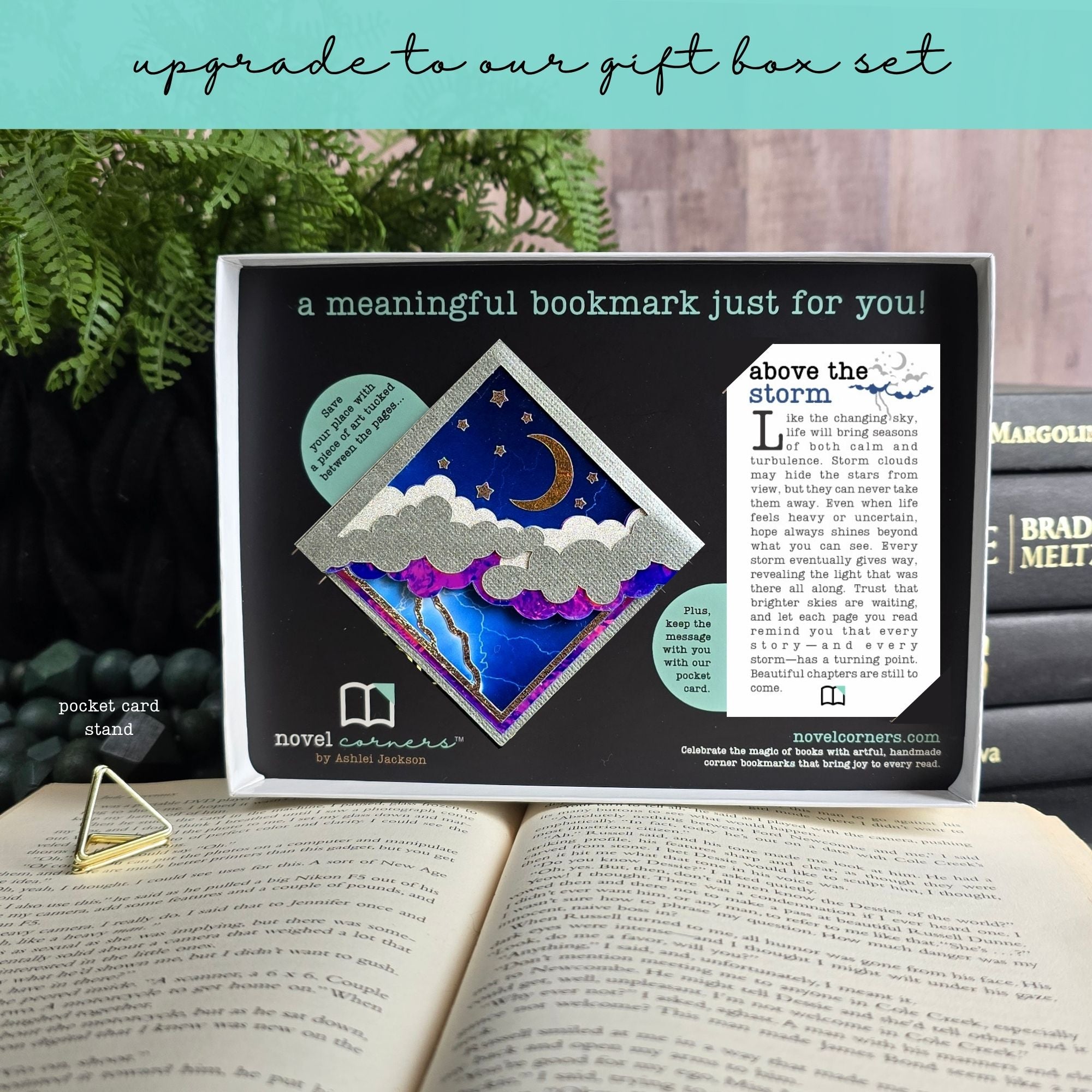 Stormy Night Sky Deluxe Corner Bookmark