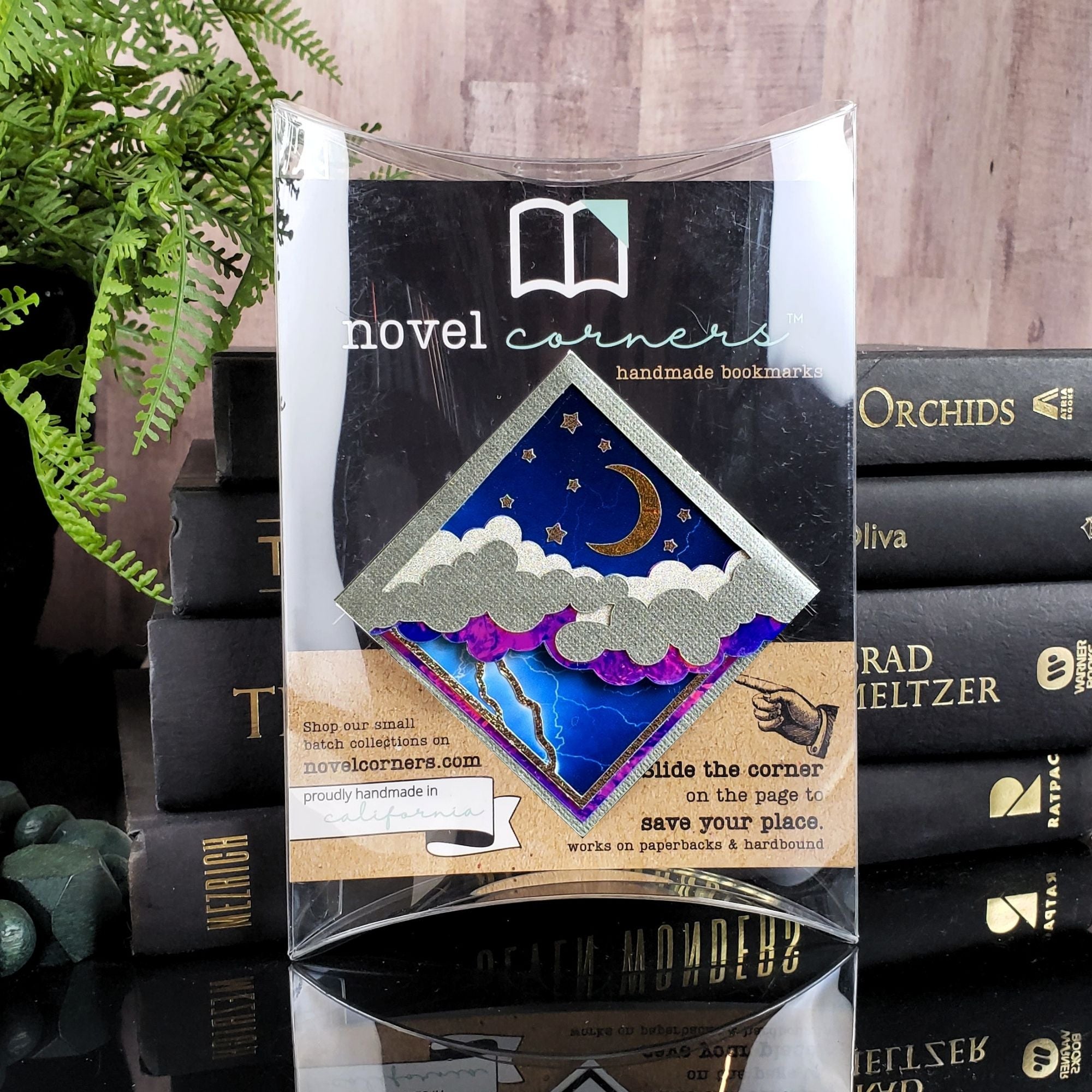 Stormy Night Sky Deluxe Corner Bookmark