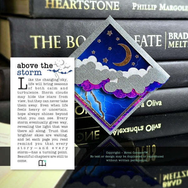 Stormy Night Sky Deluxe Corner Bookmark
